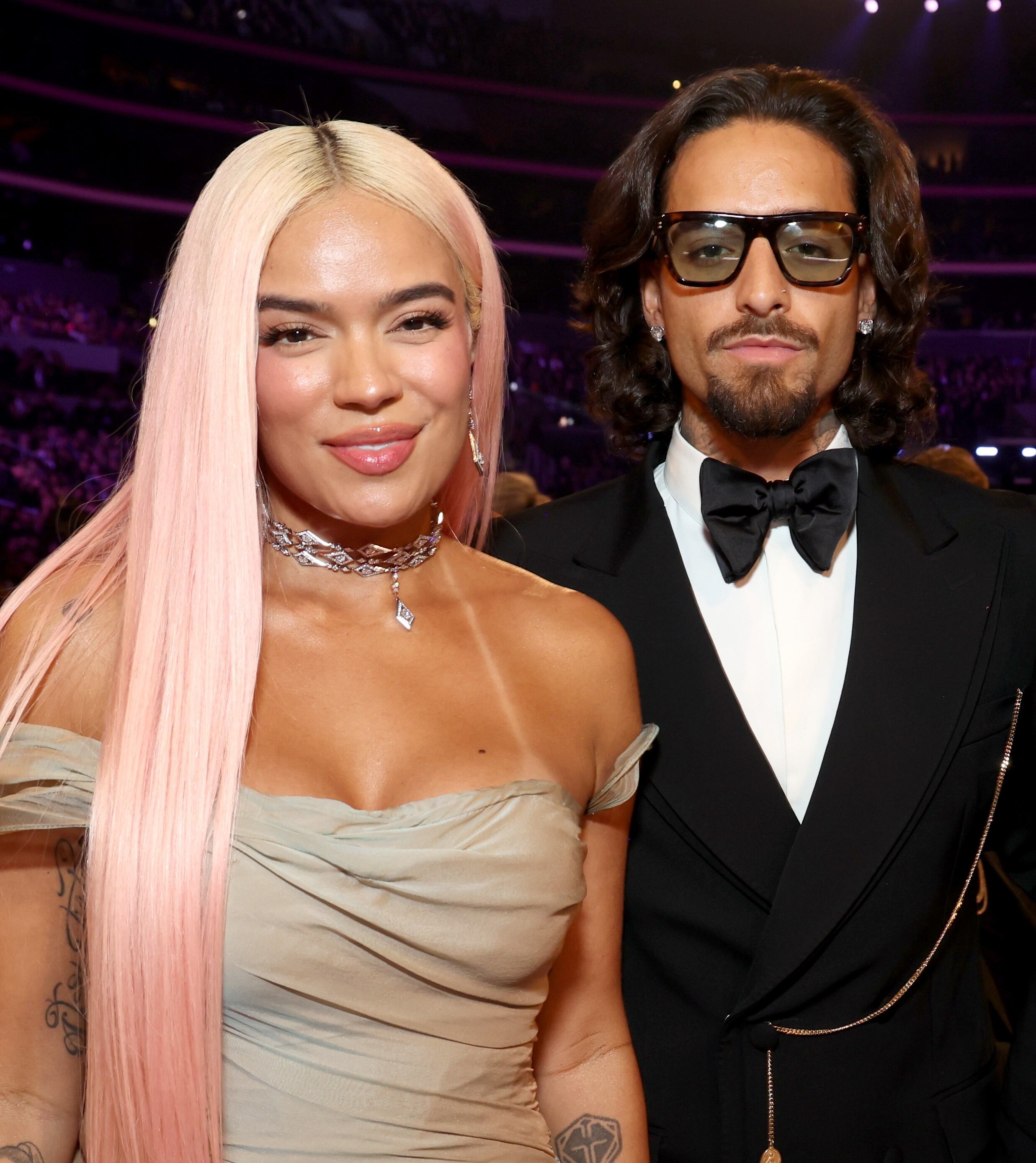 Karol G y Maluma en los Premios Grammy 2024