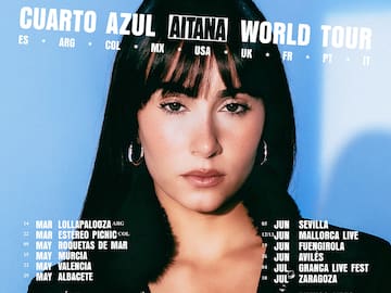 Entradas para los conciertos de Aitana con su gira 'Cuarto Azul World Tour' en 2026: cuándo salen a la venta, dónde comprarlas y precios