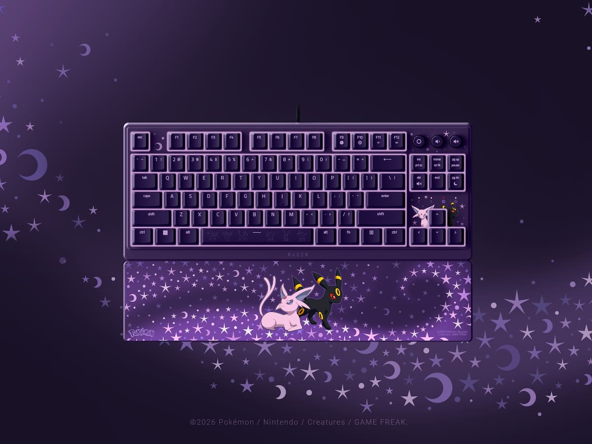 Razer celebra el 30.º aniversario de Pokémon con la espectacular colección 'Espeon & Umbreon'