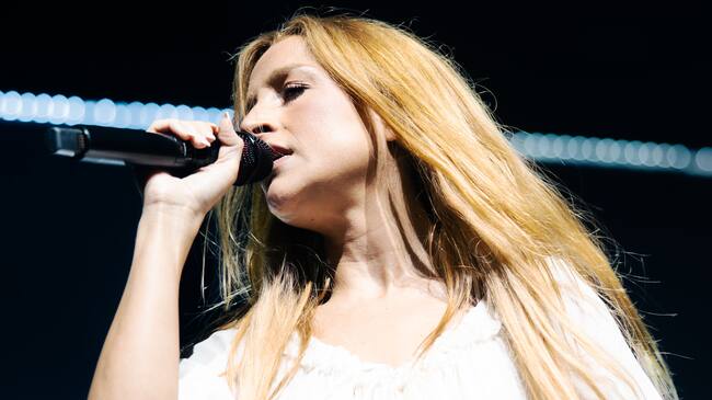 Belén Aguilera cerrando su primer concierto en el Movistar Arena. / Movistar Arena / Alberto Castillo