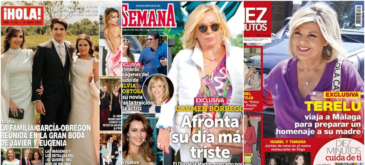 Las portadas de las revistas del corazón de hoy, 8 de mayo (Instagram)