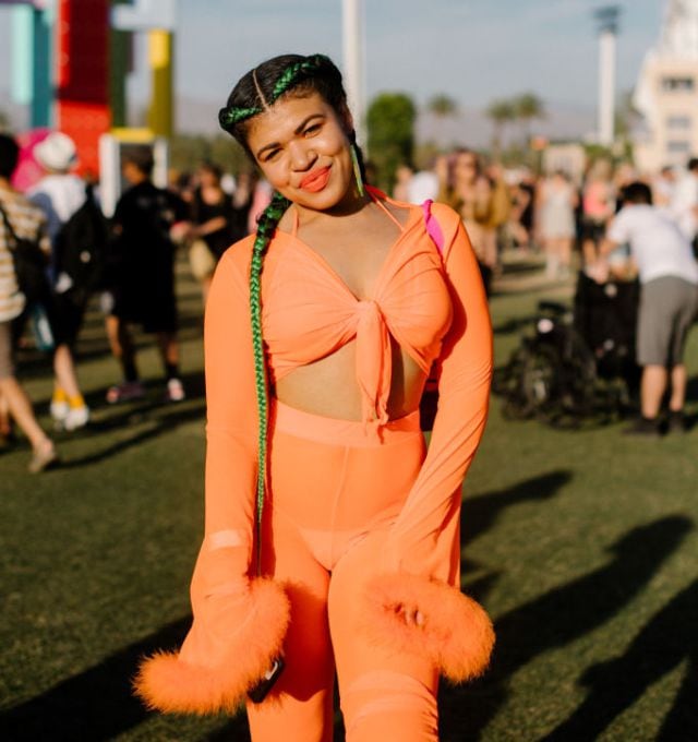 Una asistente al Festival Coachella, en California