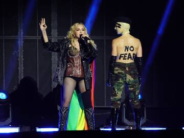Madonna se pasea por Barcelona antes de sus conciertos en el Palau Sant Jordi