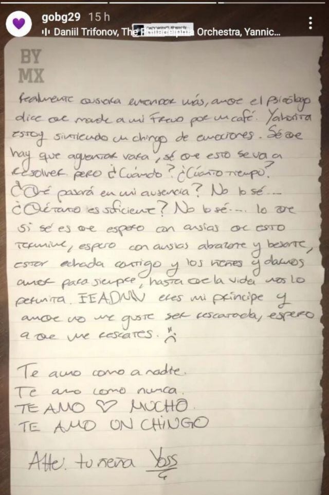 Novio de YosStop publica carta que le hizo desde el penal