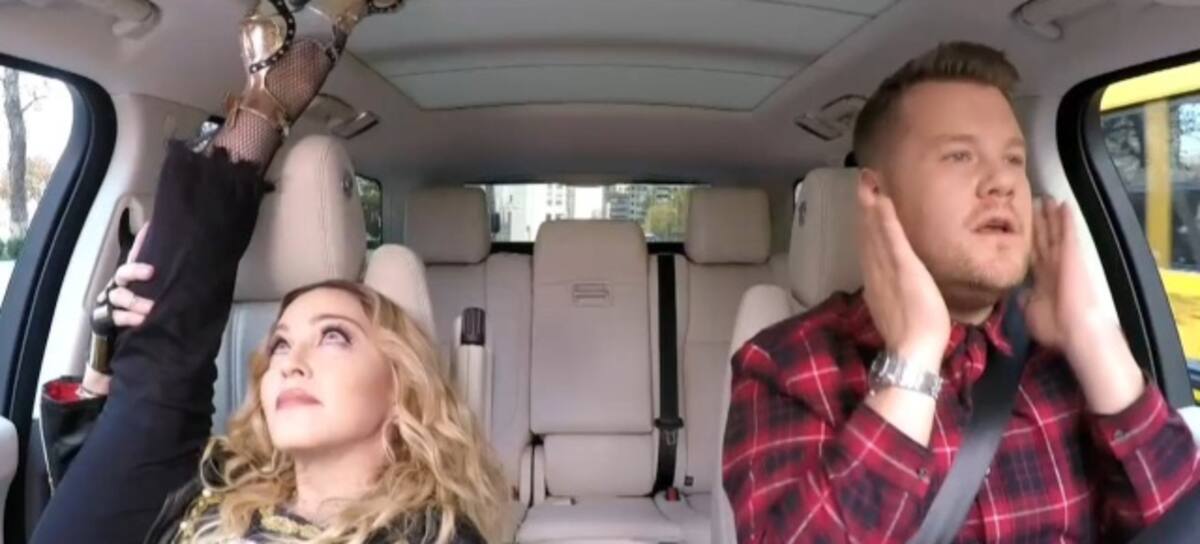 Madonna y James Corden