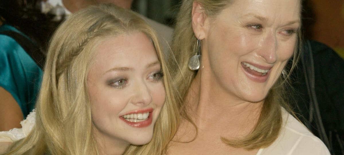 Amanda Seyfried y Meryl Streep en la premiere de 'Mamma Mia!' en 2008.