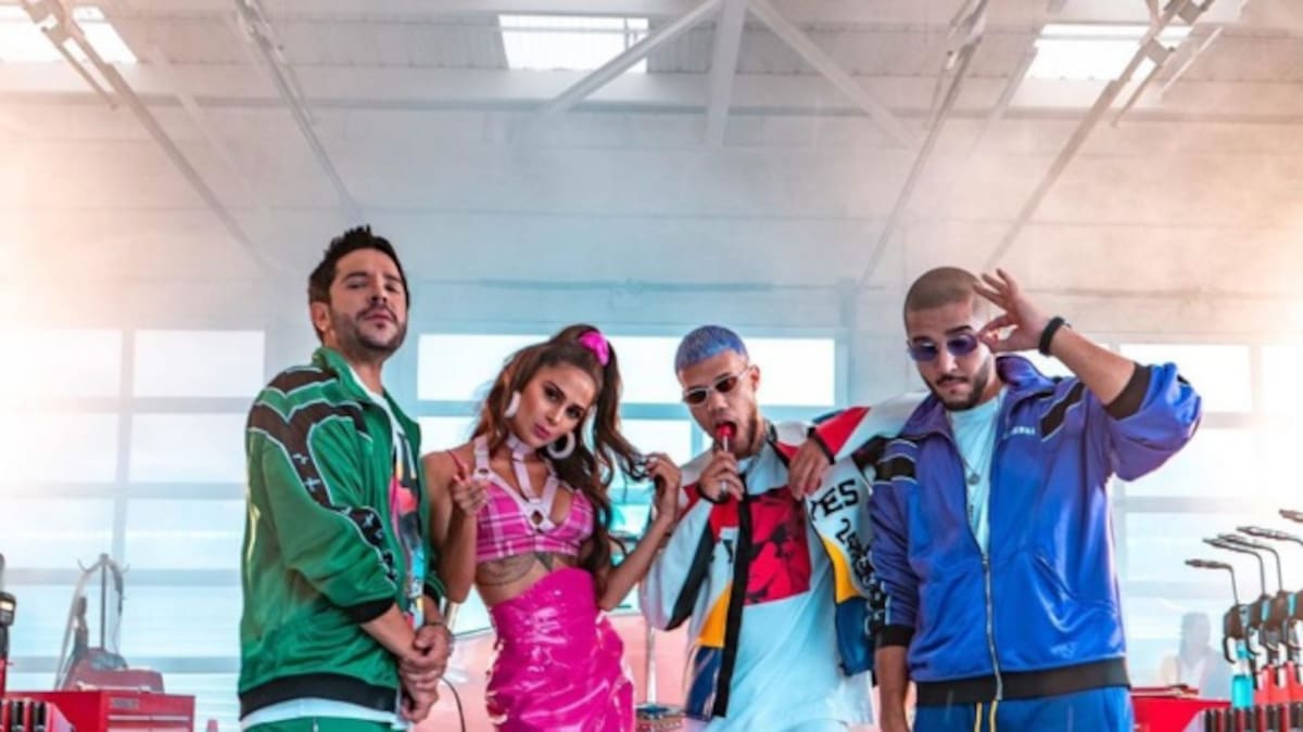 “Sólo Mía” Cali y El Dandee junto a Greeicy y Jhay Cortez.