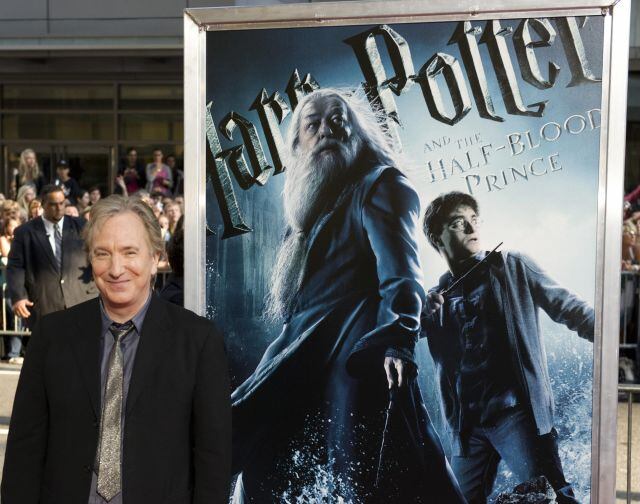 Alan Rickman en el estreno de Harry Potter y el príncipe mestizo