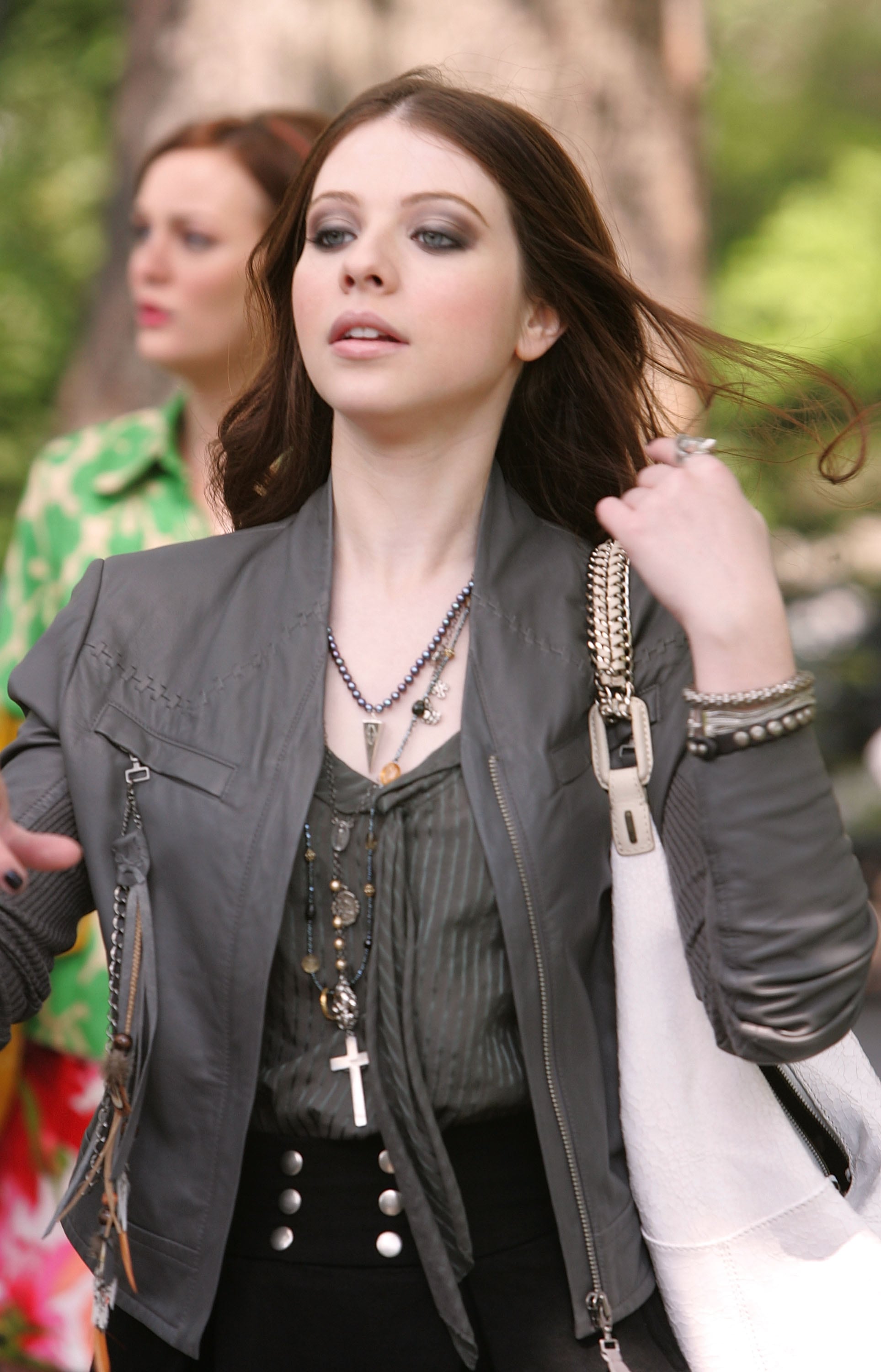 Michelle Trachtenberg en el set de &quot;Gossip Girl&quot; en 2008