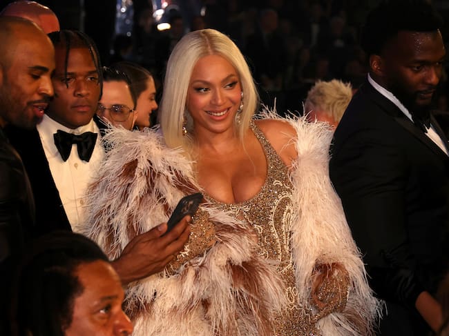 Beyoncé en los Grammys en el Crypto.com Arena el 2 de febrero de 2025 en Los Ángeles, California.