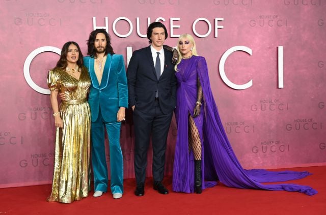 Salma Hayek, Jared Leto, Adam Driver y Lady Gaga en la premiere de &#039;La Casa Gucci&#039; en Londres