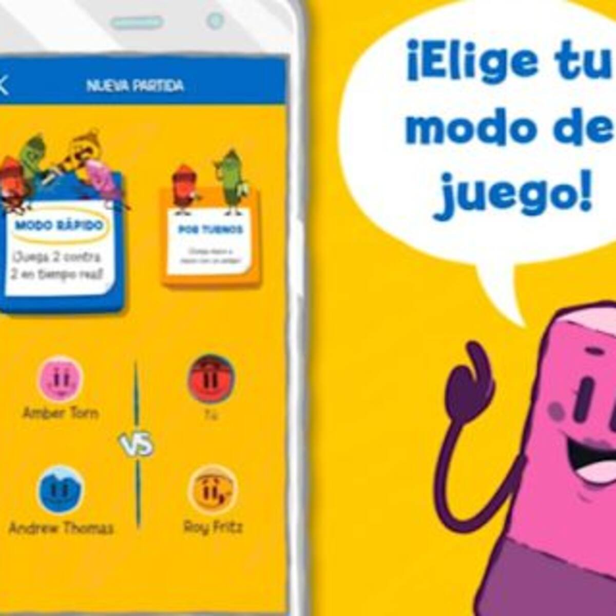 El Pictionary se podrá jugar en el celular