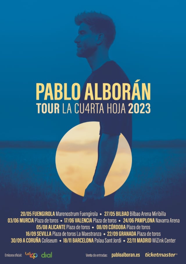 LOS40, emisora oficial de la nueva gira de Pablo Alborán