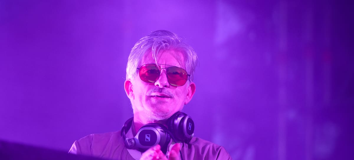 PARIS, FRANCE - JUNE 20: Kavinsky performs live on stage during the Festiv4L Signé Renault Festival at Chalet des Iles on June 20, 2025 in Paris, France. (Photo by Kristy Sparow/Getty Images)