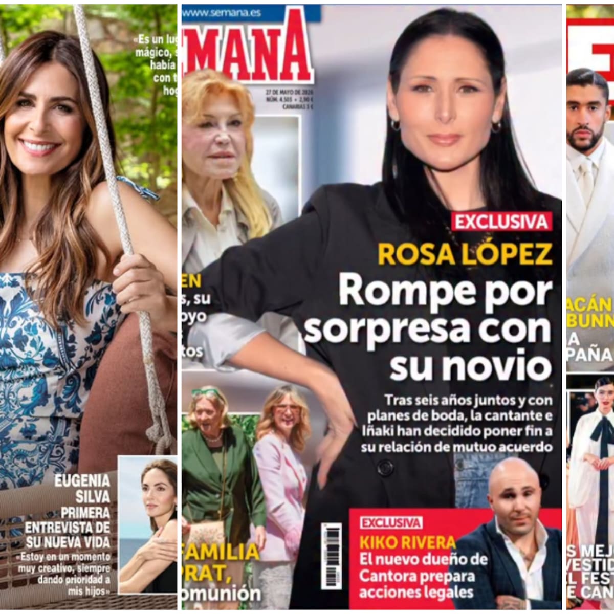 Estas son las portadas de las revistas del corazón del 20 de mayo: ruptura de Rosa López, Marc Giró y Nuria Roca