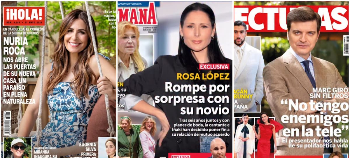 Las portadas de las revistas del corazón de hoy, 20 de mayo de 2026 (Instagram)