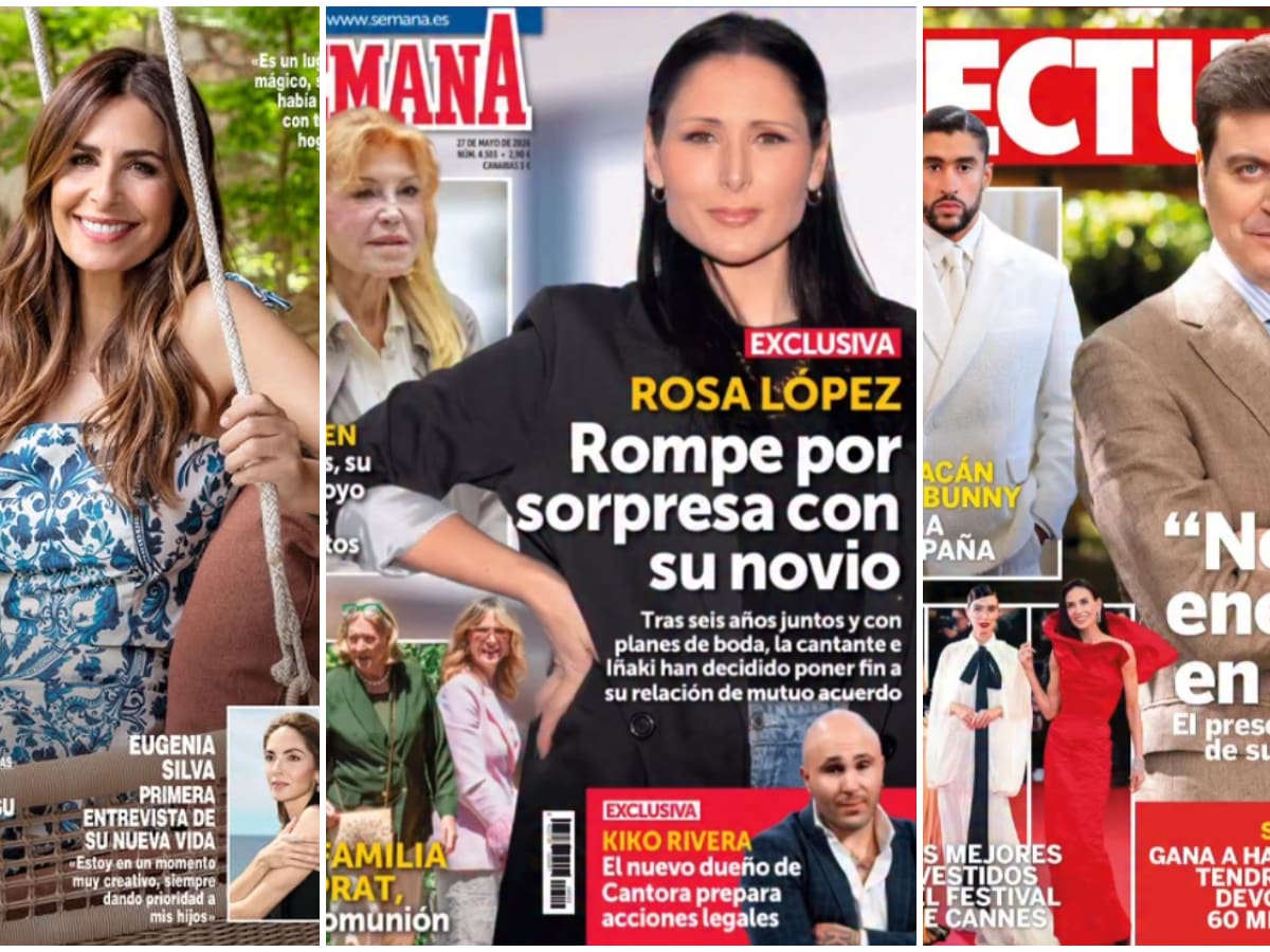 Estas son las portadas de las revistas del corazón de hoy, miércoles 20 de mayo: ruptura de Rosa López, Marc Giró y Nuria Roca