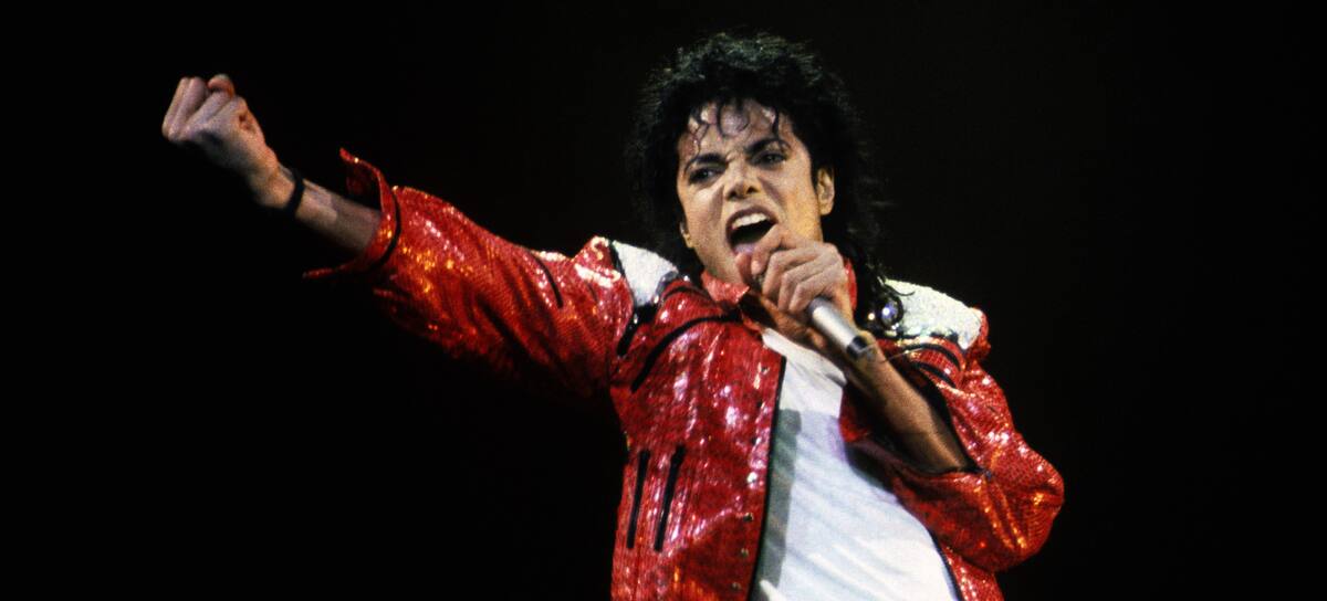 Michael Jackson durante una actuación en 1986.