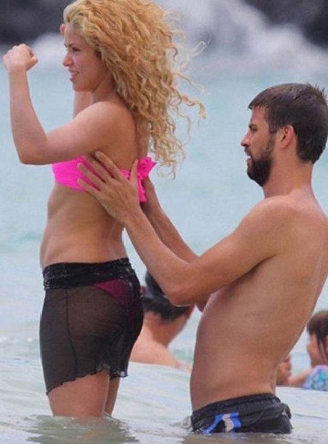 Shakira feliz y al natural