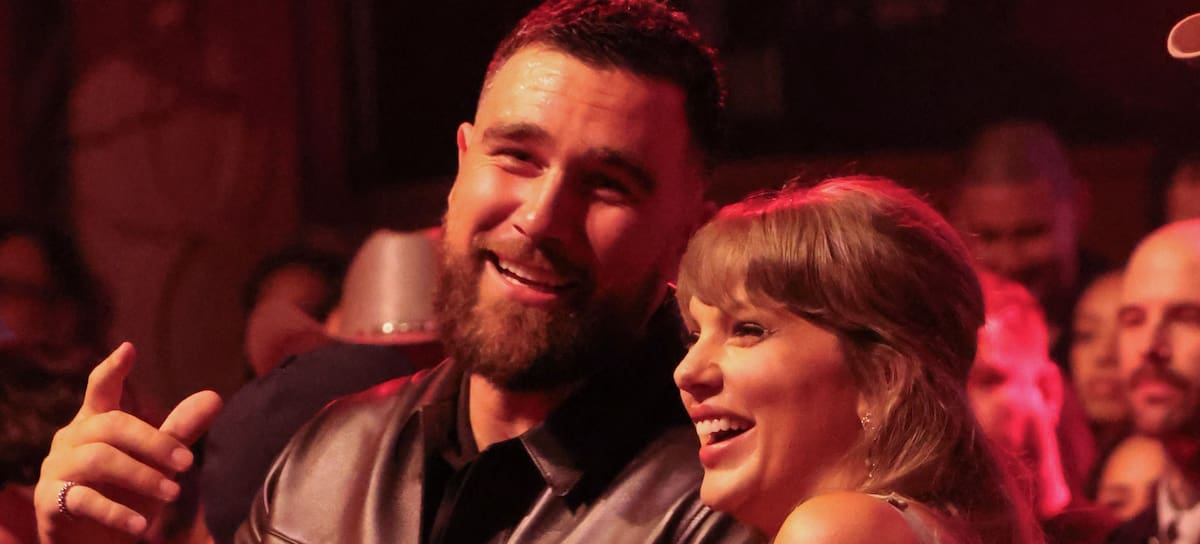 Travis Kelce y Taylor Swift en iHeartRadio Music Awards. Los Angeles, marzo de 2026.