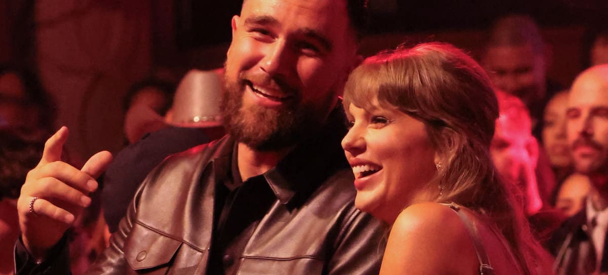 Travis Kelce y Taylor Swift en iHeartRadio Music Awards. Los Angeles, marzo de 2026.