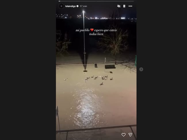 Captura del storie de Lola índigo (Instagram)