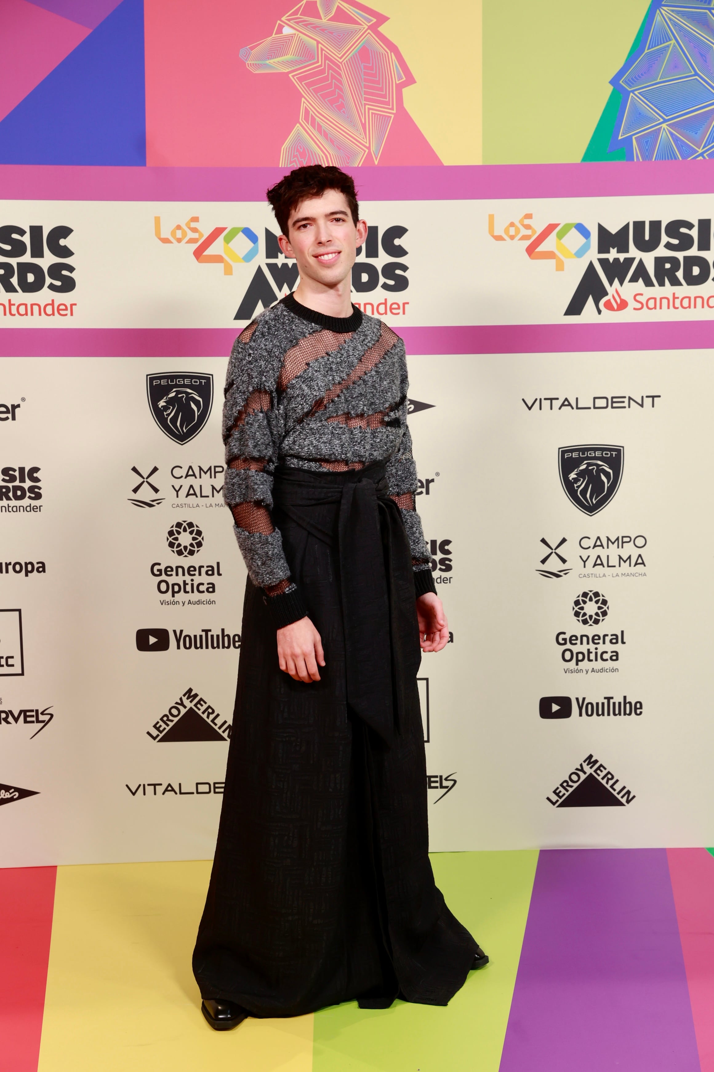 Pablo Lluch en la alfombra roja de LOS40 Music Awards Santander 2023 / Foto: Jorge París y Elena Buenavista