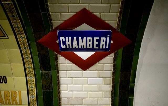 Estación del Metro de Chamberí.