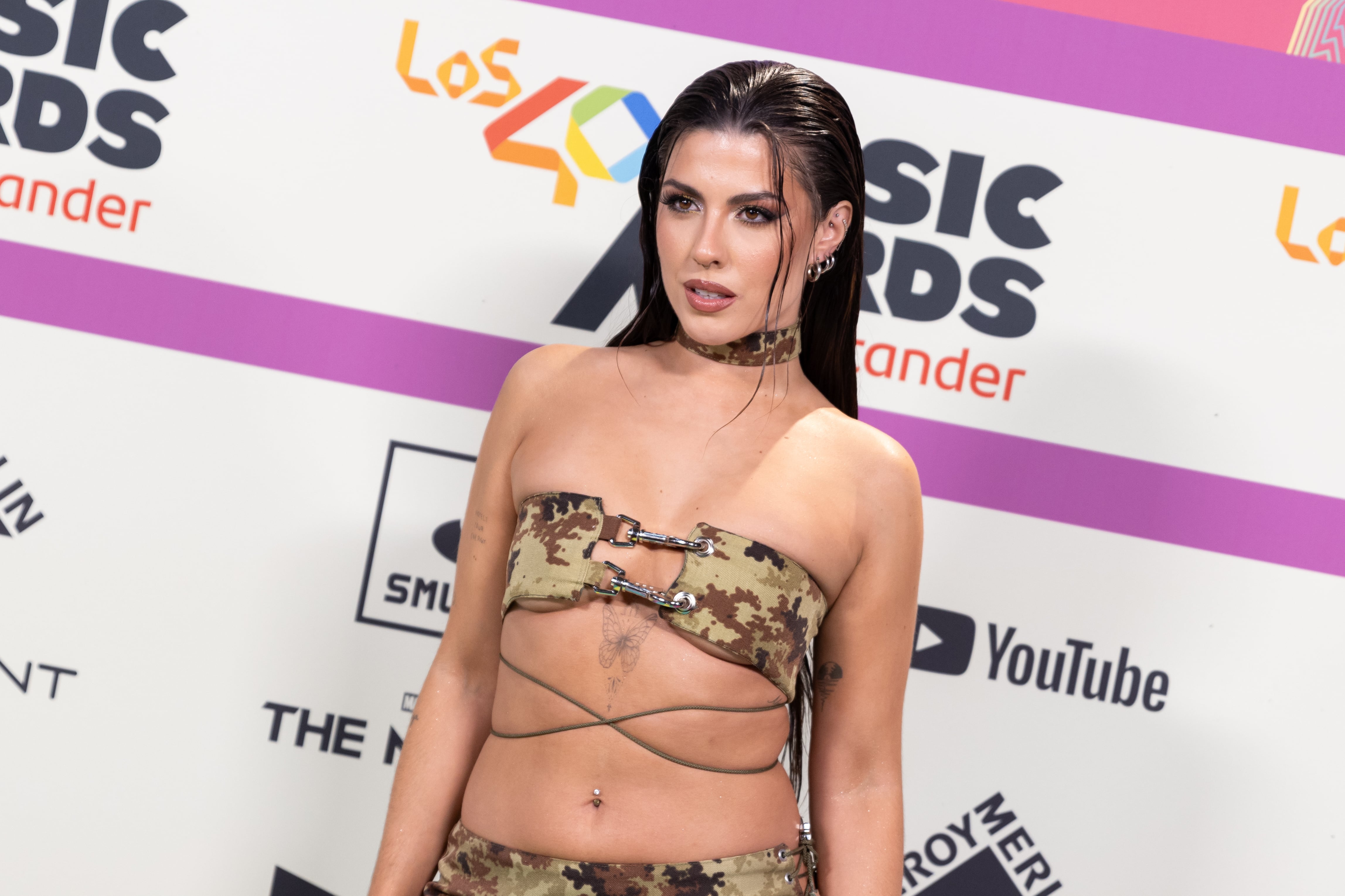 MADRID, SPAIN - NOVEMBER 03: Miriam Rodriguez attends the &quot;LOS40 Music Awards Santander 2023&quot; photocall at WiZink Center on November 03, 2023 in Madrid, Spain. (Photo by Aldara Zarraoa/Getty Images)