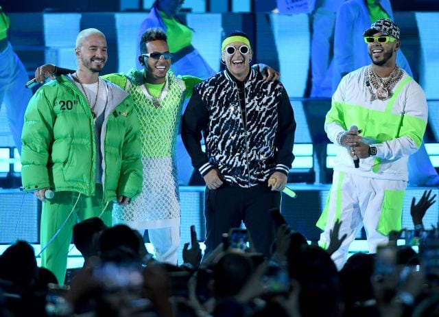 J Balvin, Ozuna, Daddy Yankee y Anuel AA.