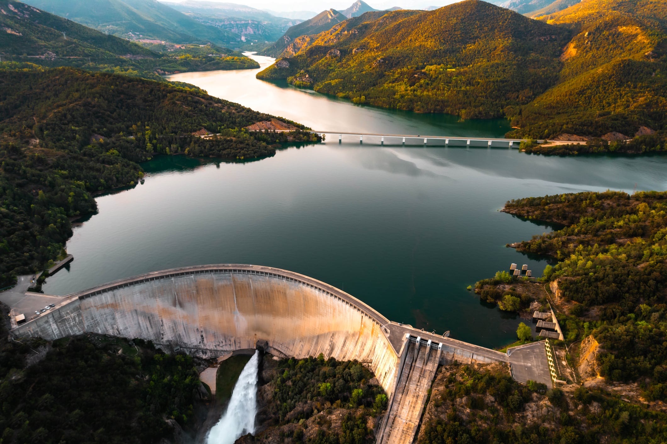 El embalse de la Baells, en Barcelona.