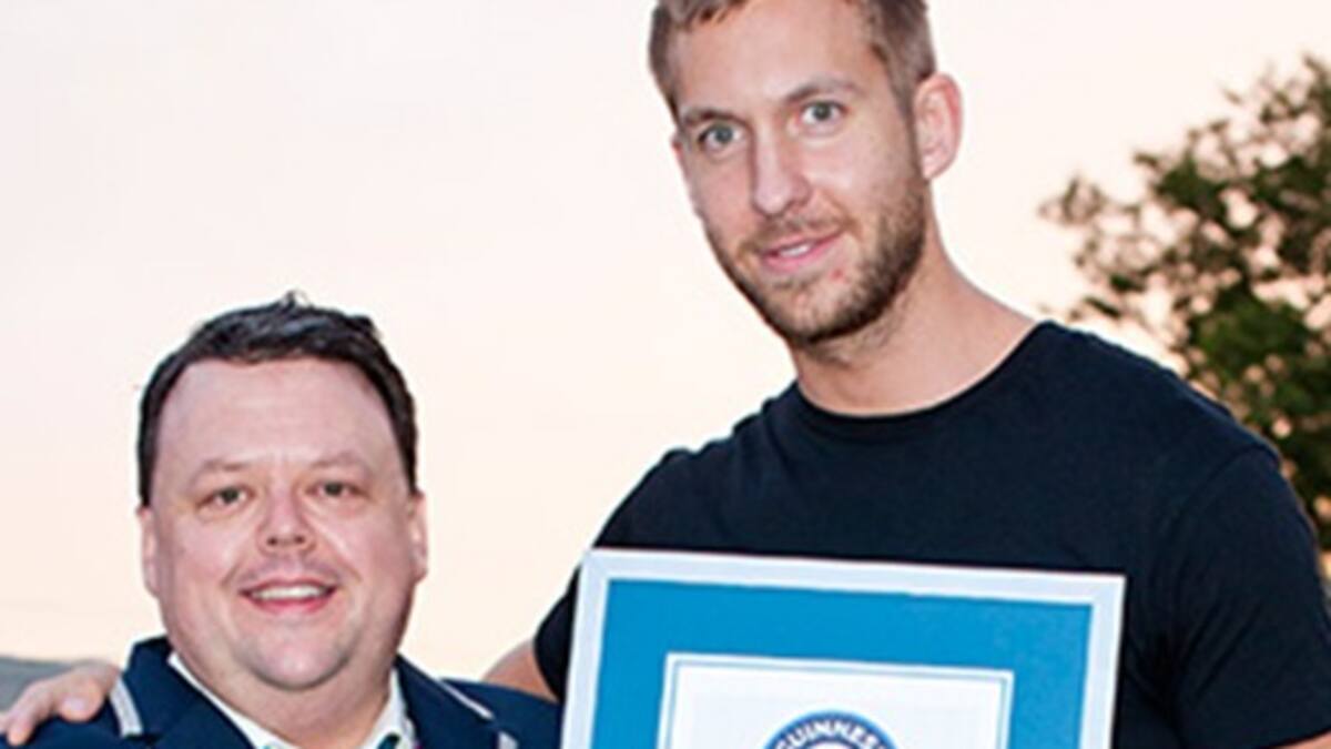 El record Guinnes de Calvin Harris