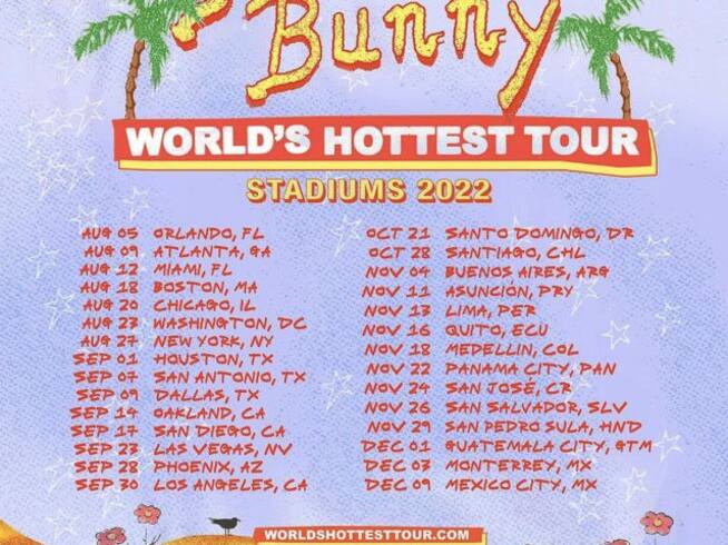 Bad Bunny en concierto &quot;World&#039;s Hottest Tour&quot;