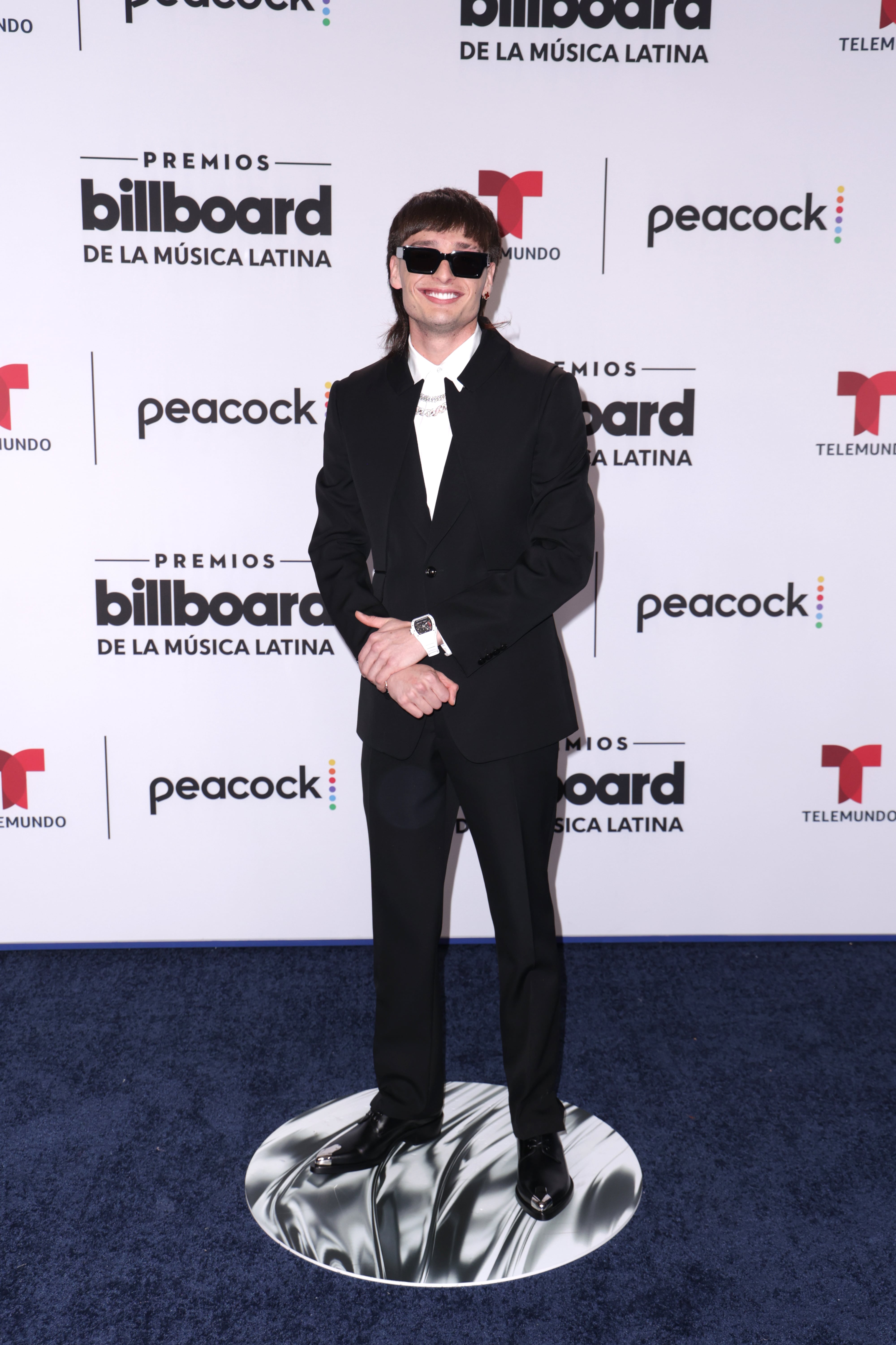 Peso Pluma, en los Premios Billboard de la música latina 2023.