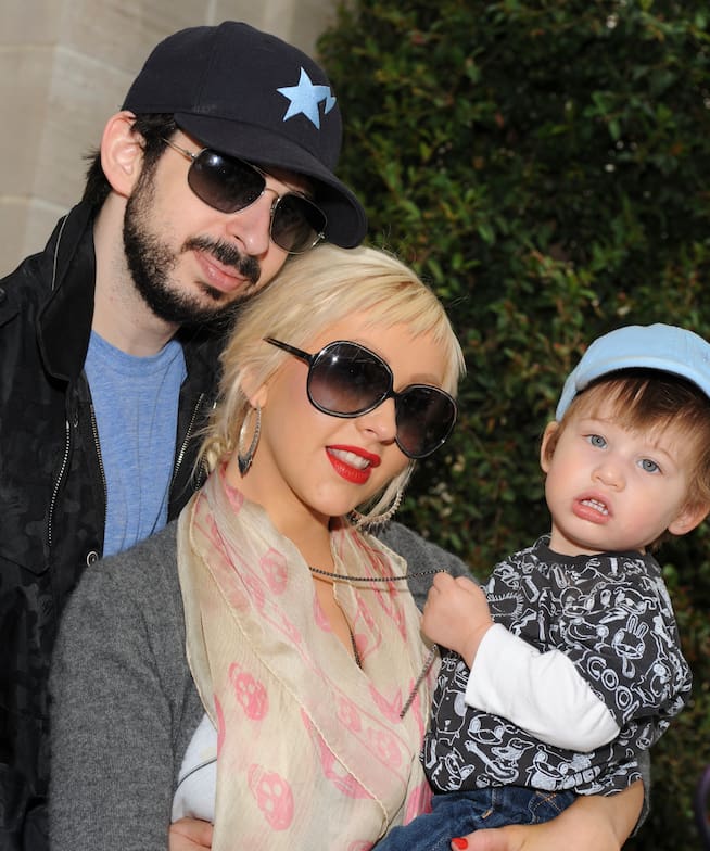 Christina Aguilera con su hijo Max
