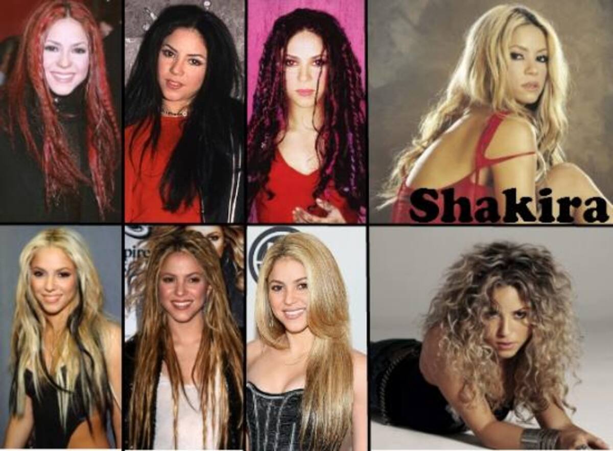 SHAKIRA:Estos solo son algunos de los cambios de look de la colombiana. Como puedes ver el cambio entre una fotografía a otra es abismal. Viendo las fotos se puede decir que Shakira ha encontrado su look ideal