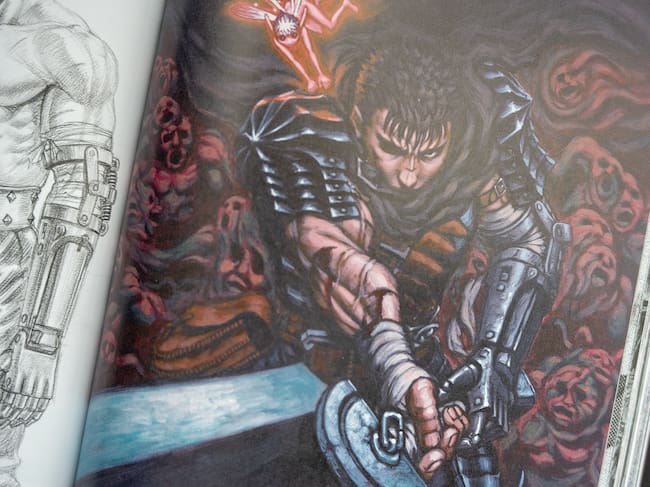 El catálogo de la exposición de arte de Kentaro Miura llega a España de la mano de Panini.