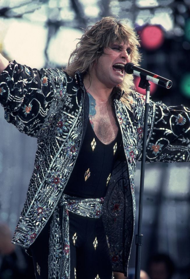 Ozzy Osbourne durante un show en 1985.