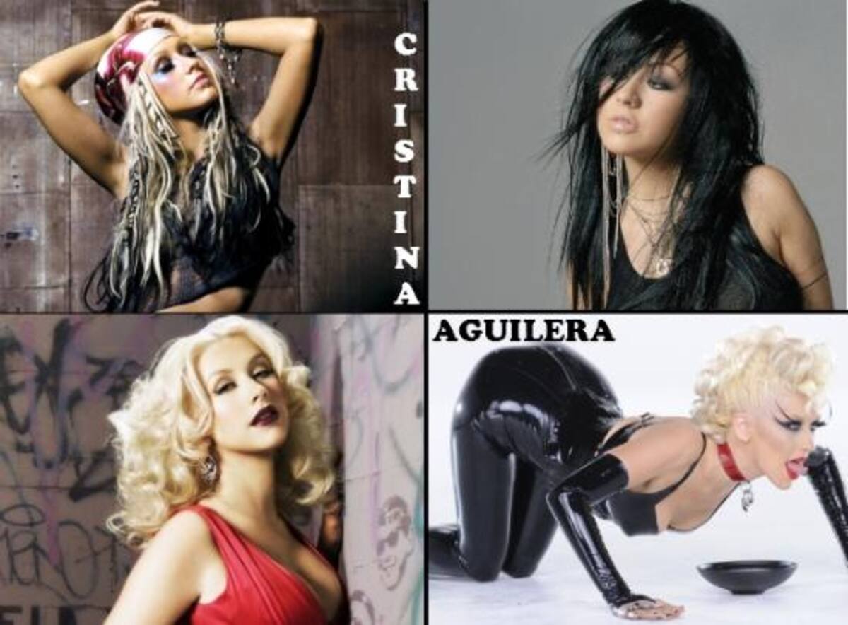 CHRISTINA AGUILERA:Rubia y morena, con el pelo alisado o rizado a lo Marilyn Monroe, con el pelo largo o estilo pixie. Christina Aguilera se ha metamorfoseado hasta tener hoy en día un look muy moderno y con pinceladas a lo Lady Gaga
