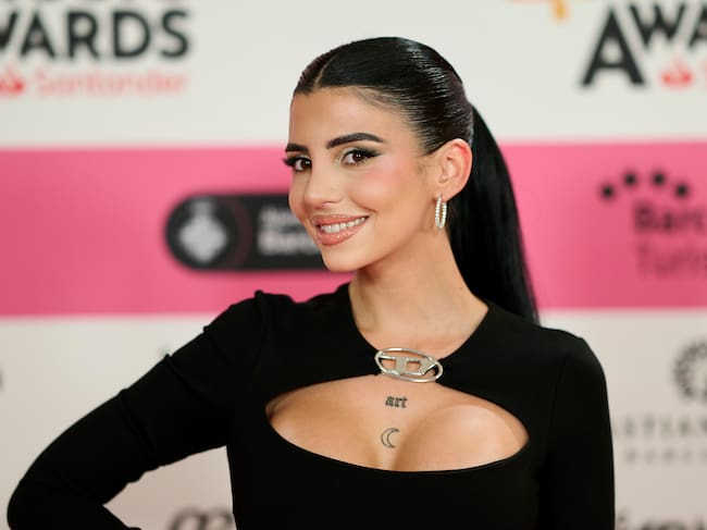 Naiara en la alfombra roja de LOS40 Music Awards en Barcelona, octubre 2024