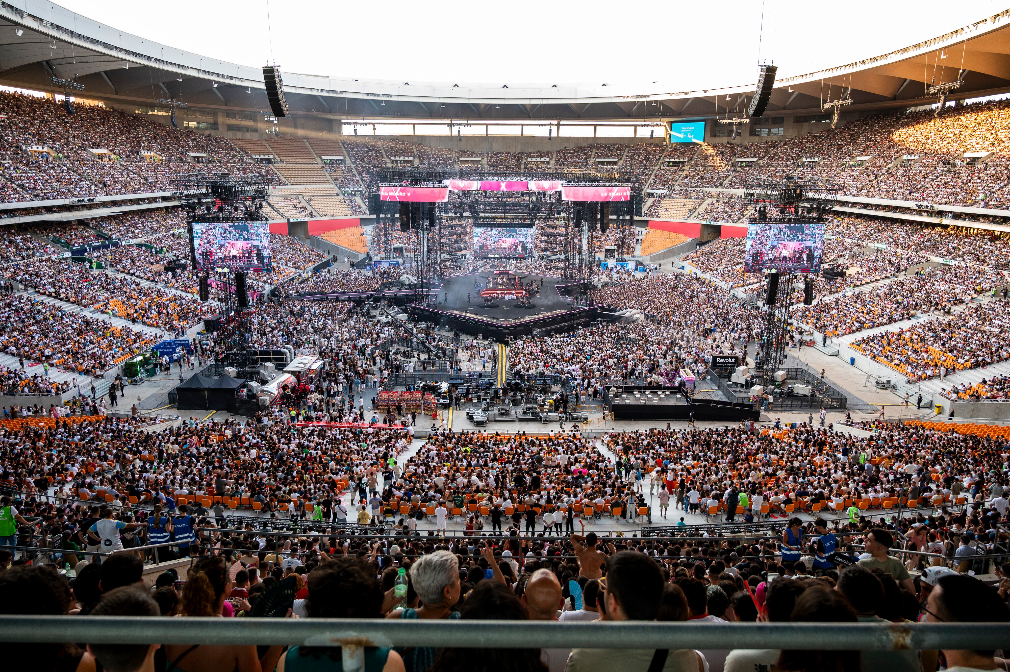 El Estadio La Cartuja, en Sevilla, durante La Velada del Año V