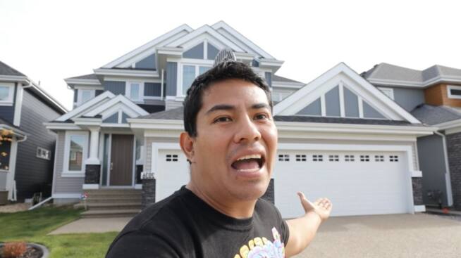 Diego Saúl Reyna, albañil mexicano presume su lujosa casa que compró en Canadá