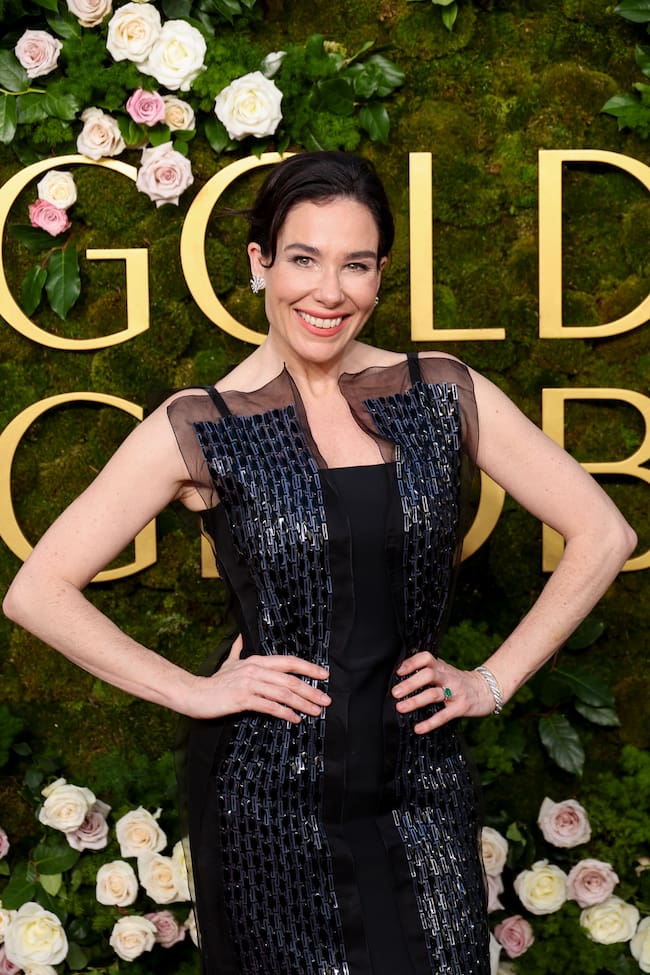 Halina Reijn en la 82º edición de los Globos de Oro en 2025 en Beverly Hills, California.