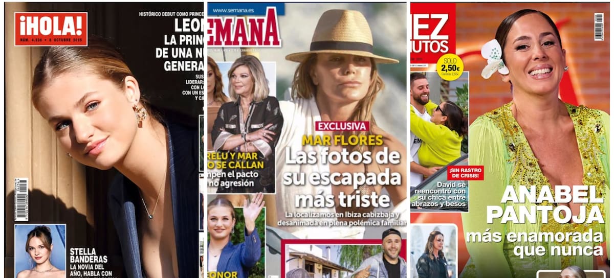 Las portadas de las revistas del corazón de hoy, 1 de octubre (Instagram)