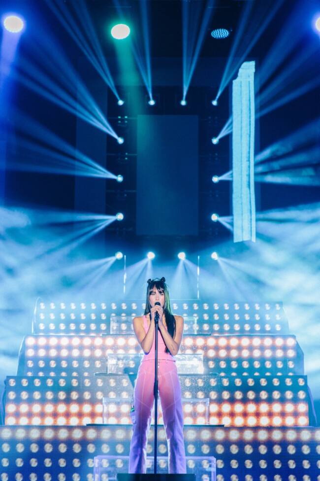 Aitana en los ensayos de '11 Razones Tour'