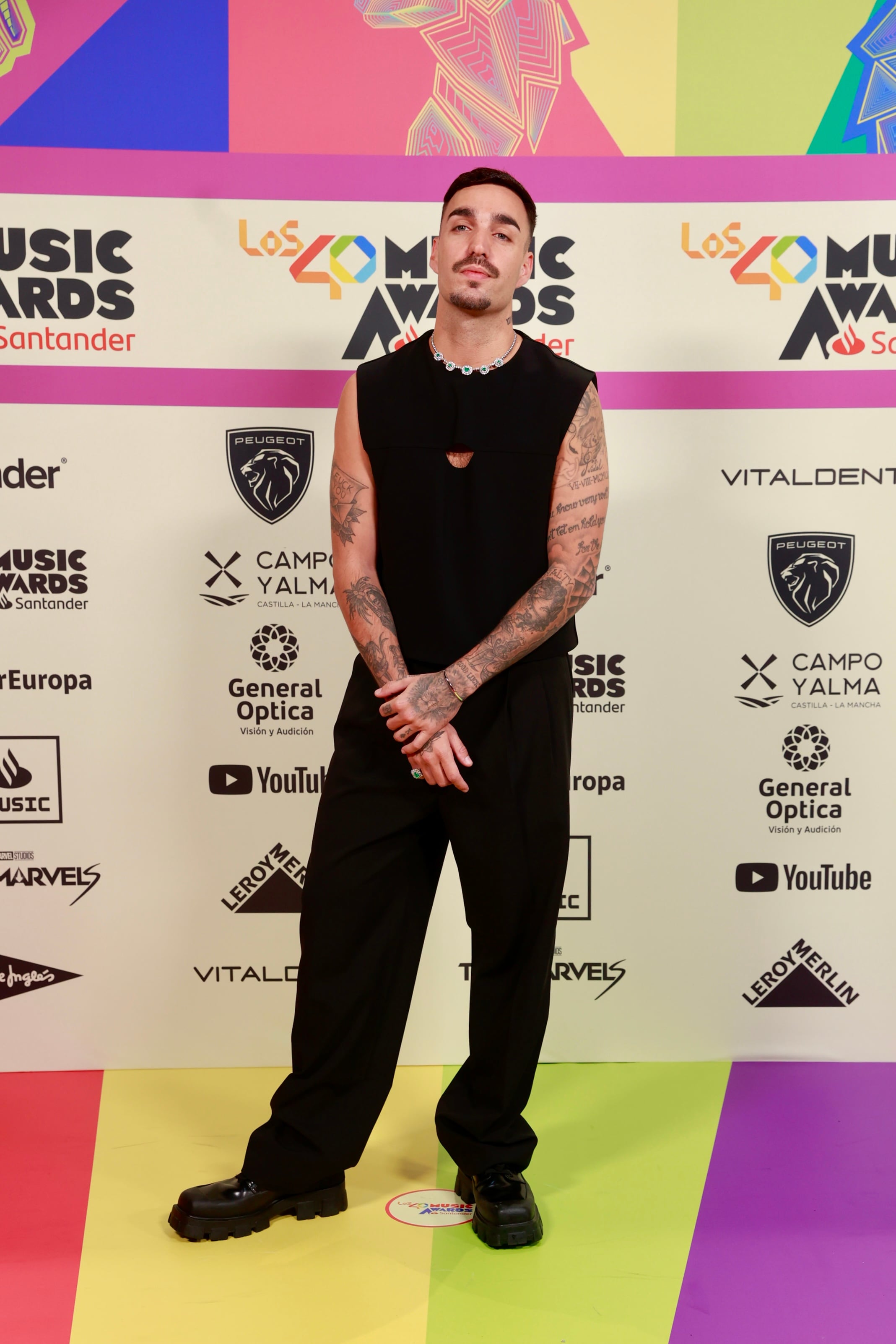 Rels B en la alfombra roja de LOS40 Music Awards Santander 2023 / Foto: Jorge París y Elena Buenavista