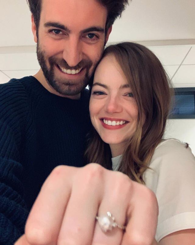 Emma Stone y su esposo Dave McCary se comprometieron en 2019