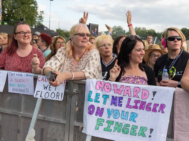 Fans de Take That en Londres, 2023. (Photo by Jo Hale/Redferns)