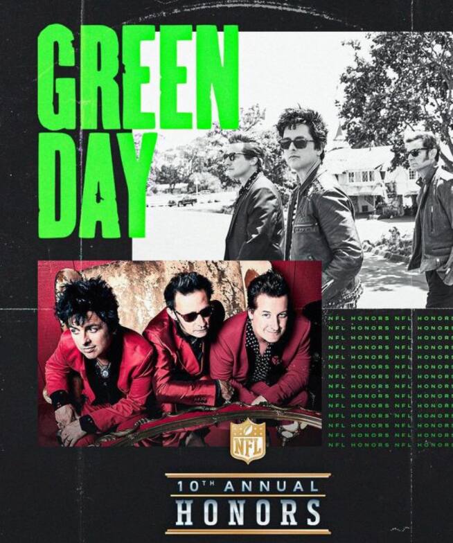 Green Day tocará en show previo al Super Bowl LV