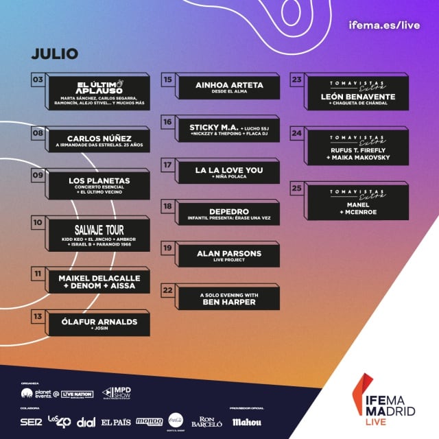 Cartel del Ifema Madrid Live